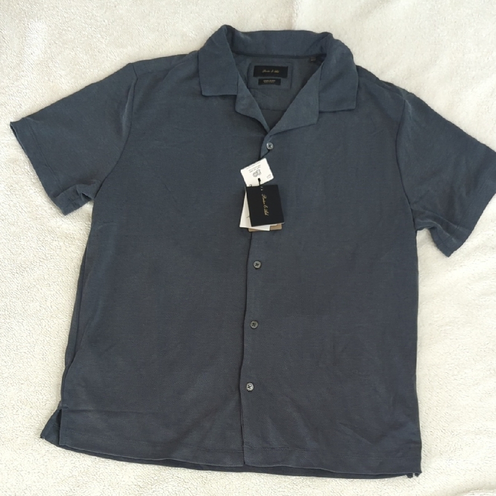 Charcoal Casual Button Down Shirt